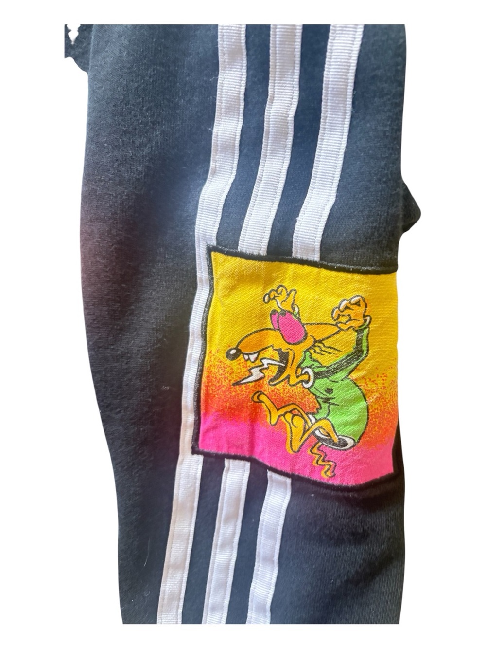 adidas by Jeremy Scott rare Black Cropped Hoodie Size M - great condition - Picture 5 of 6